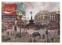 6. H. Moss - London Picadilly Circus - Times 4 Art 1981 - used 10.5x14.5cm (Small)